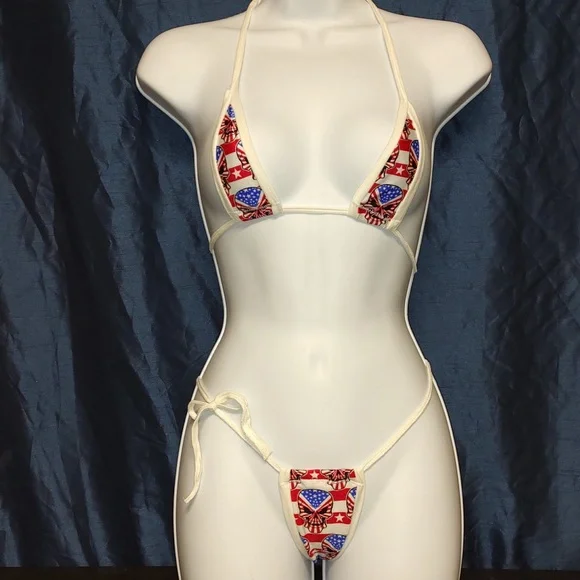OS Women's MicroKini Bikini Exotic Dancer Dancewear - Picture 1 of 4